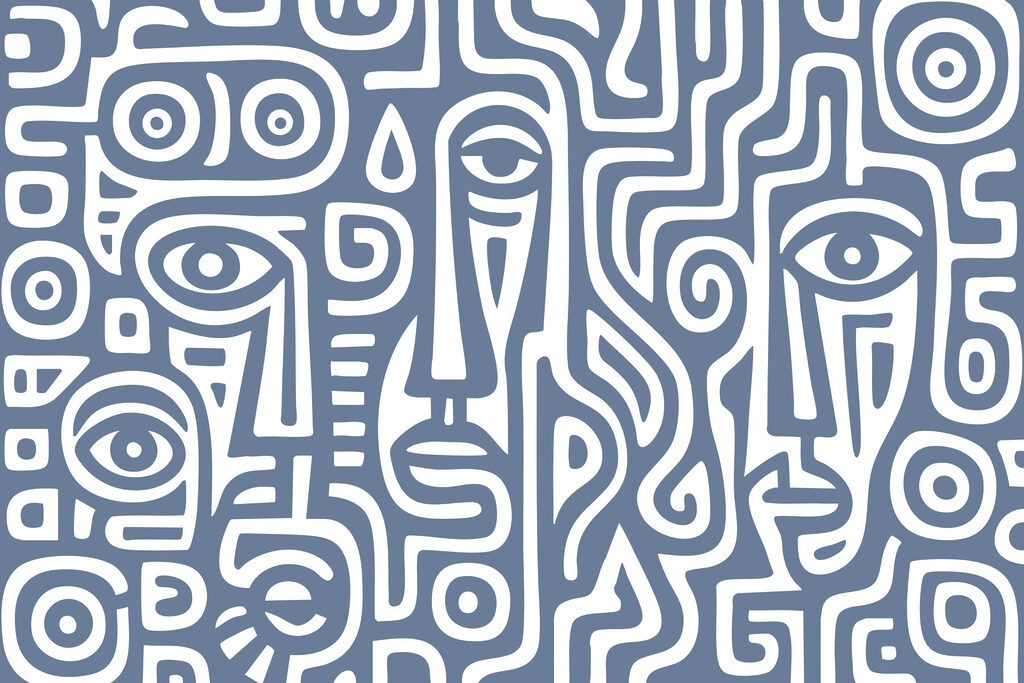 Faces in a Maze — full design