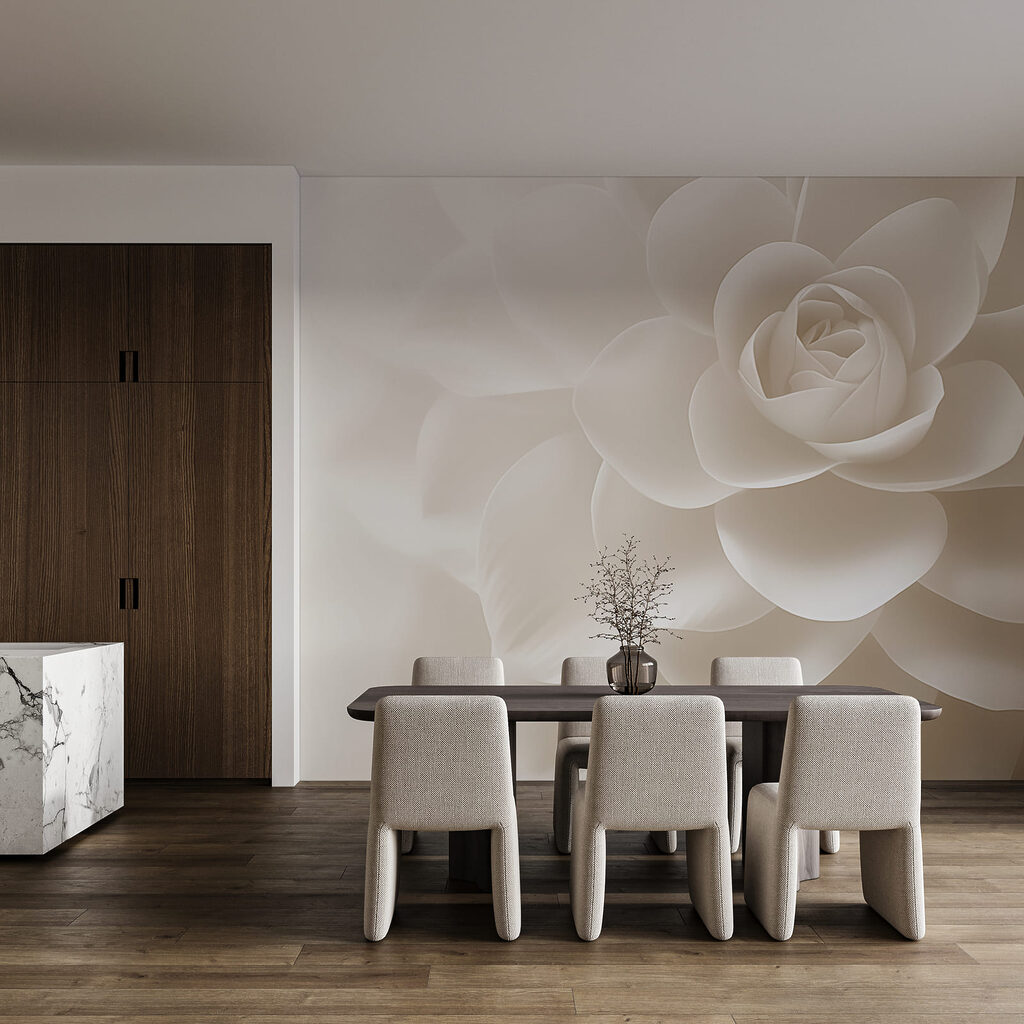 Sculpted Camellia — interior 1