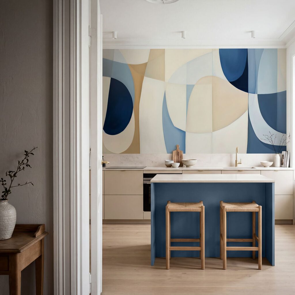 Curves in Balance in an interior
