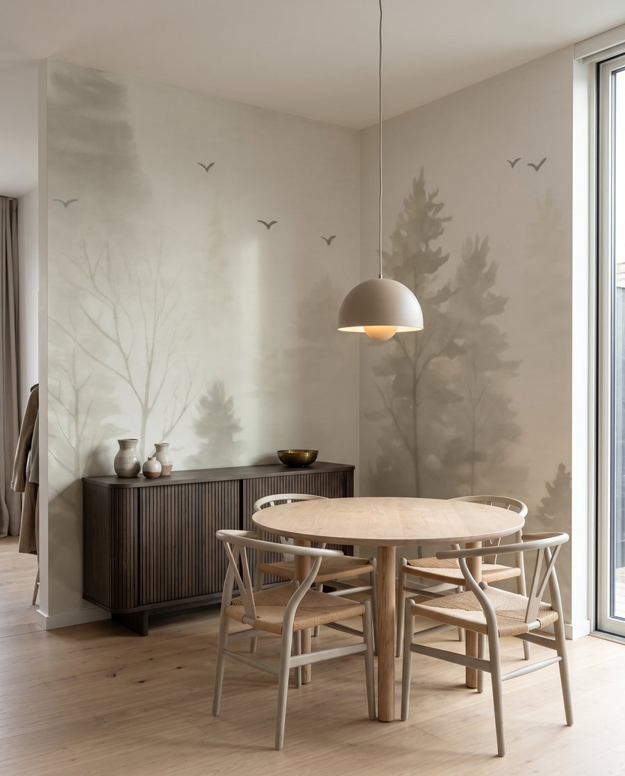 Pines and Passing Birds — interior 1
