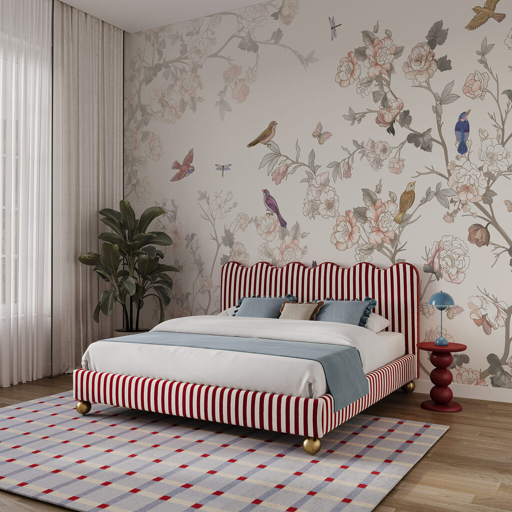 Birdsong Blossom Pattern in an interior
