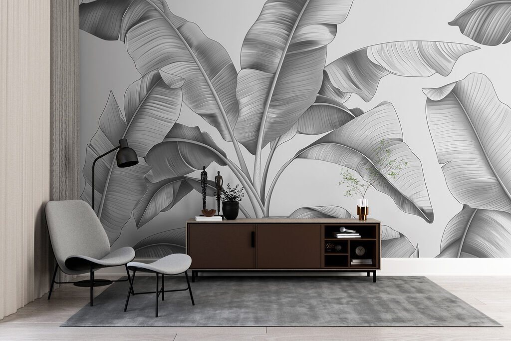 Leaves bending on stems — interior 2
