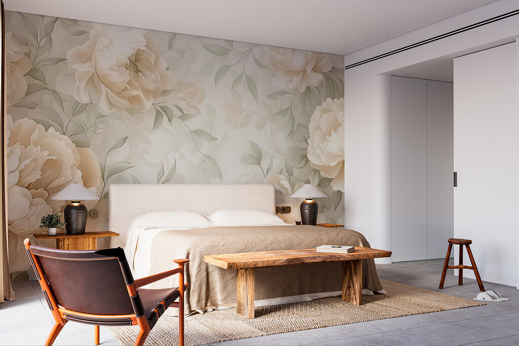 Peonies in a pattern — interior 2