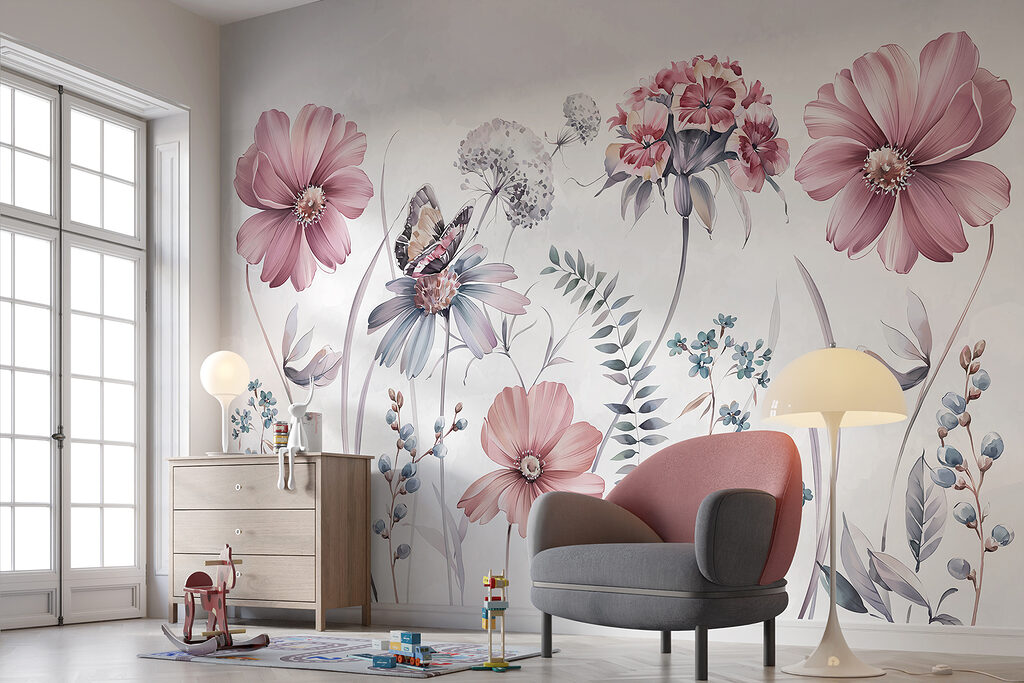 Wildflowers with a butterfly — interior 3