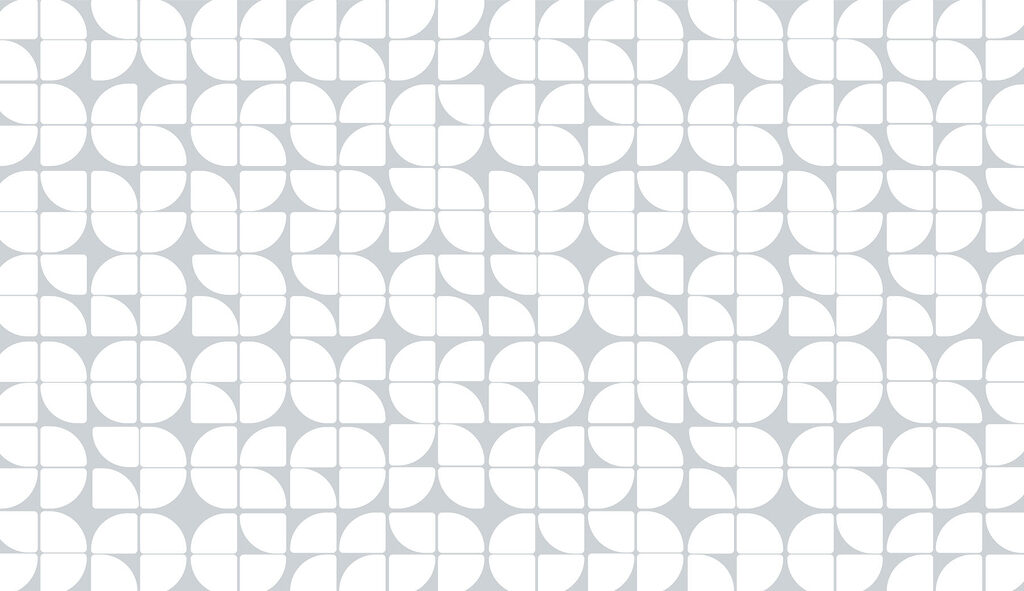 Quarter circles in rhythm — full design
