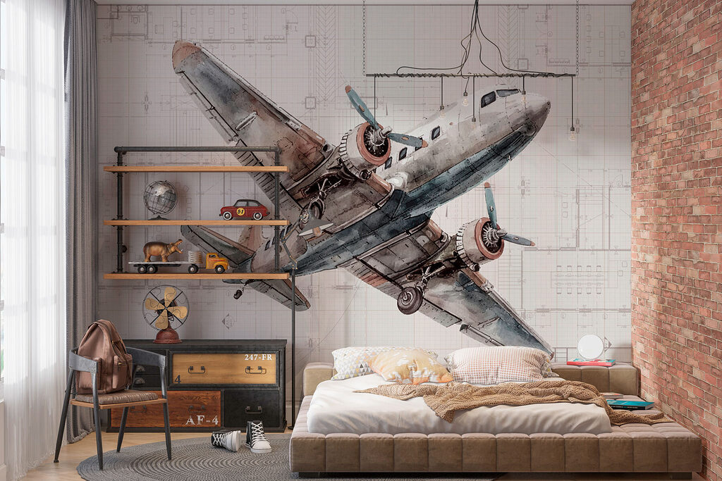 Vintage Flight in an interior