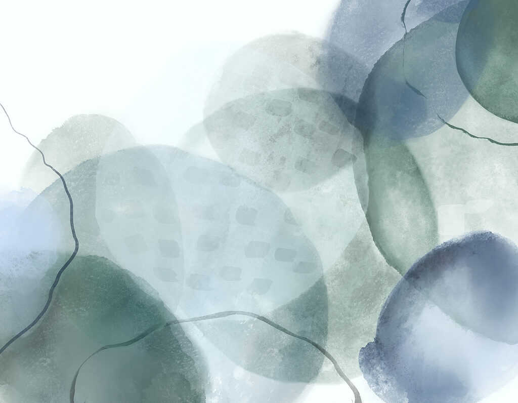 Overlapping ink circles — full design