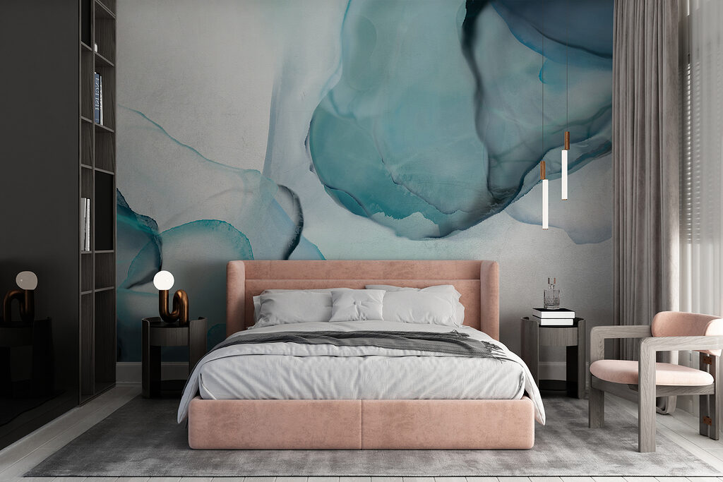 Blue ink with veins — interior 1