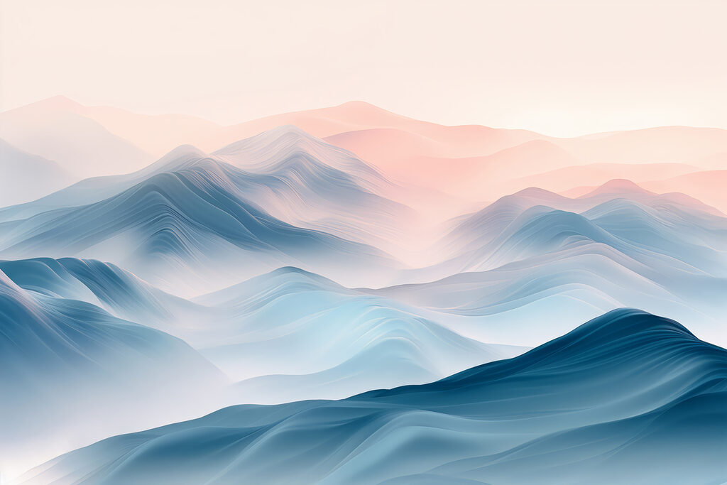 Blue mountain waves — full design