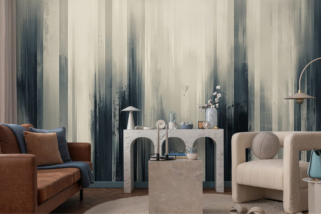 Fading vertical strokes — interior 3