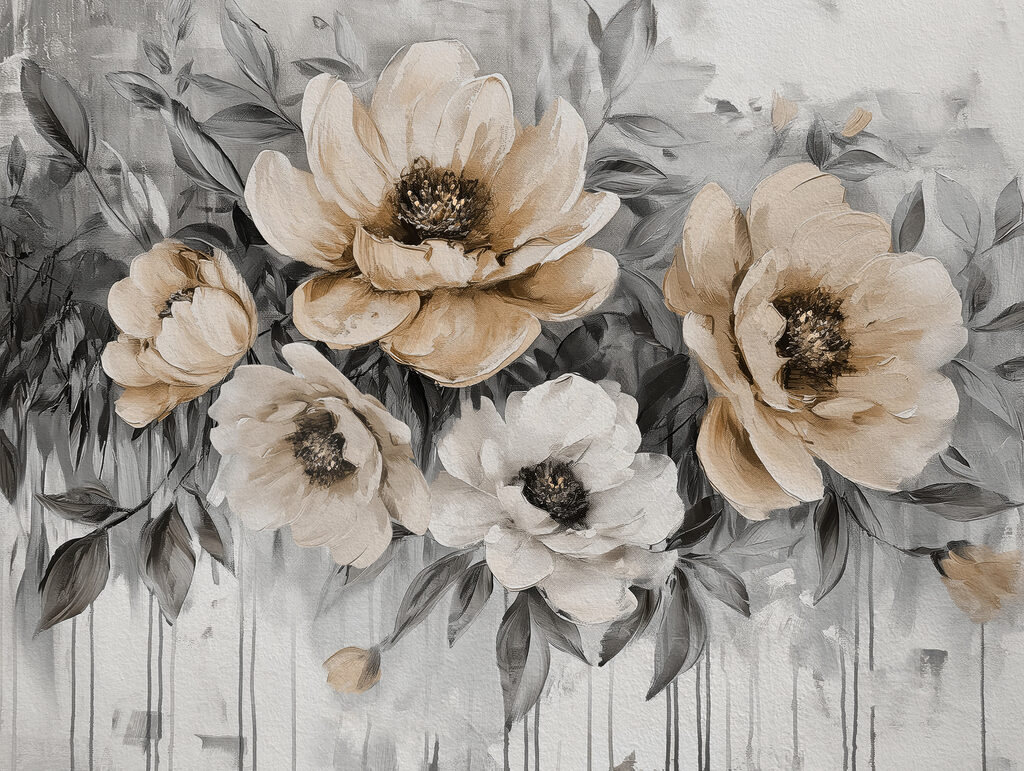 Painted Poppy Bouquet — full design