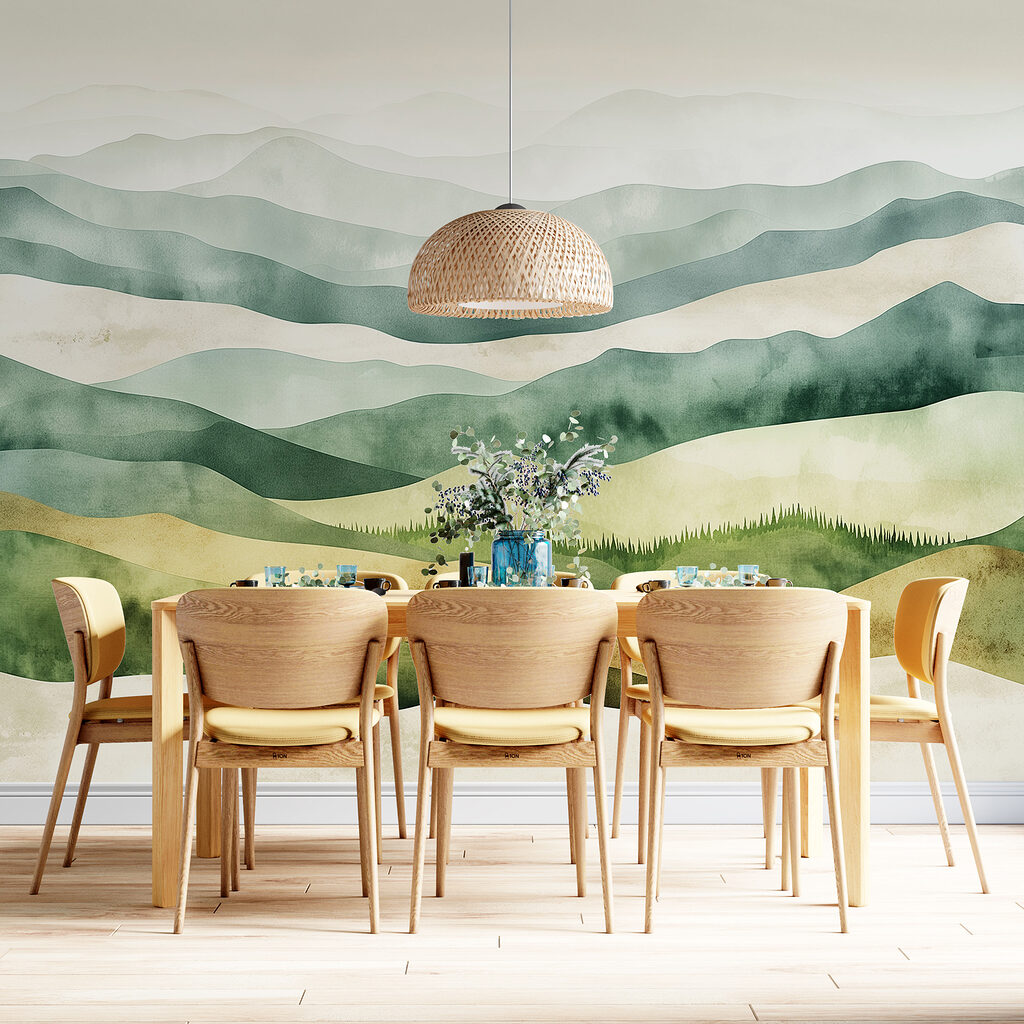 Hills in watercolour — interior 2