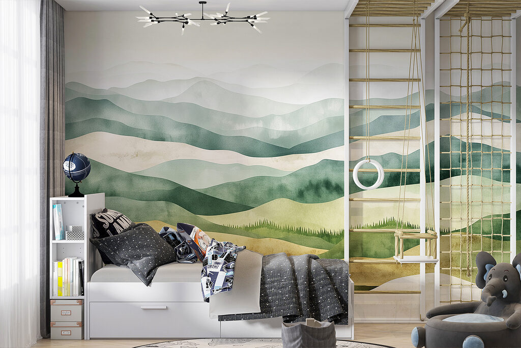 Hills in watercolour — interior 3