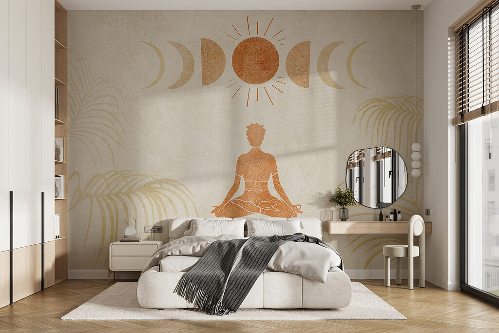 Meditation under moon phases — interior 1