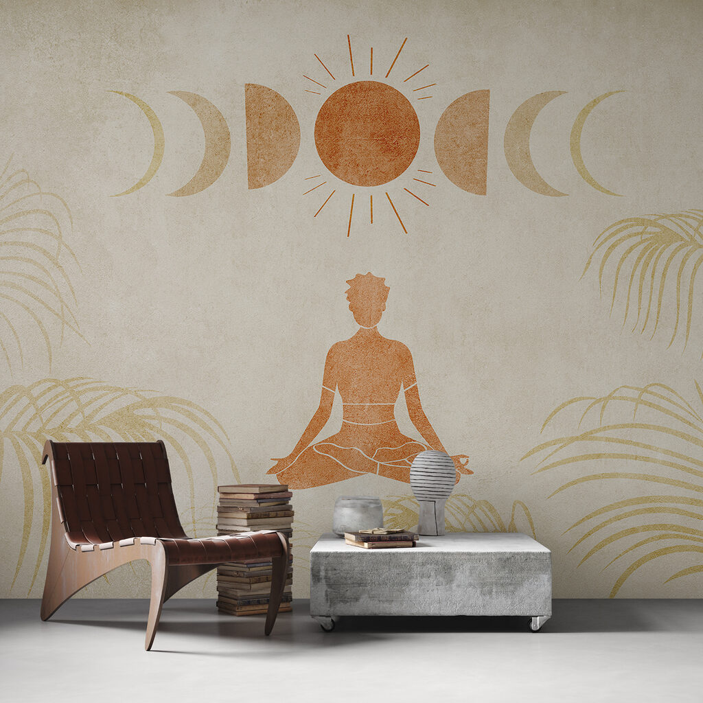 Meditation under moon phases — interior 2