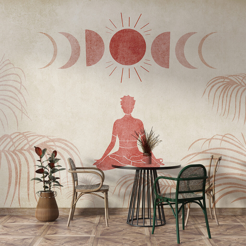 Moon Cycle Meditation in an interior