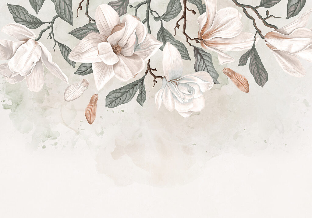 Magnolia along the top — full design