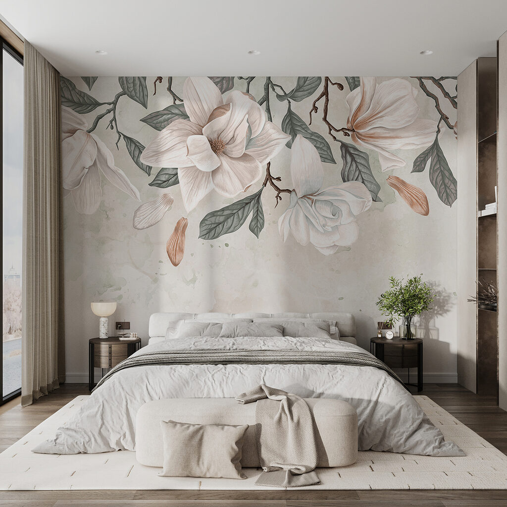Magnolia along the top — interior 1