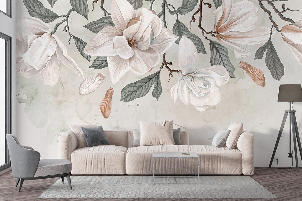 Magnolia along the top — interior 6