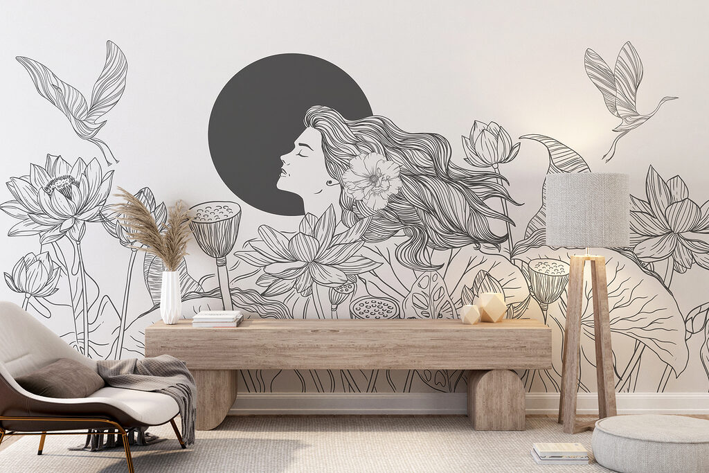 Woman in the Lotus — interior 2