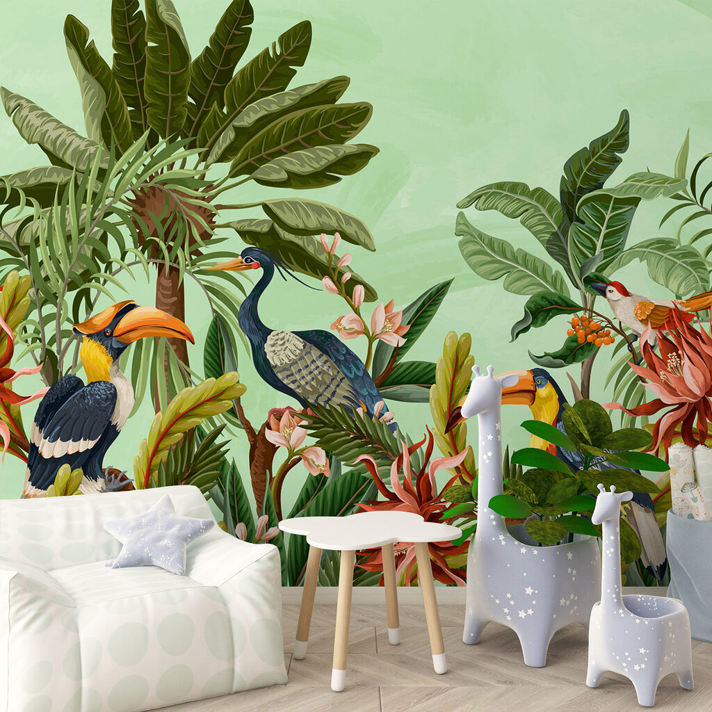 Toucans among flowers — interior 3