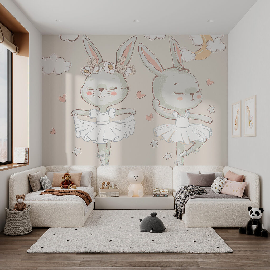 Two ballerina rabbits — interior 3