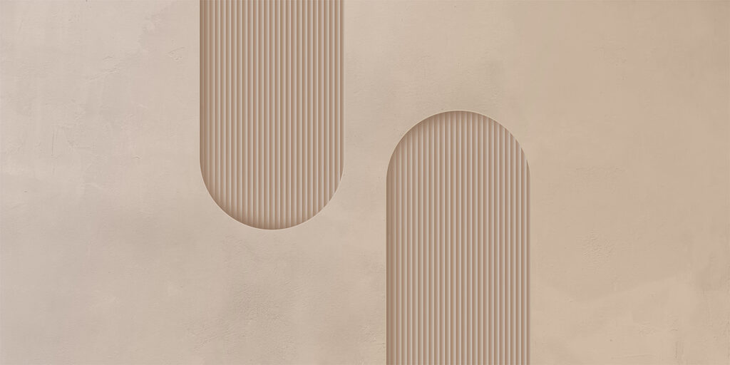 Two ribbed bands — full design