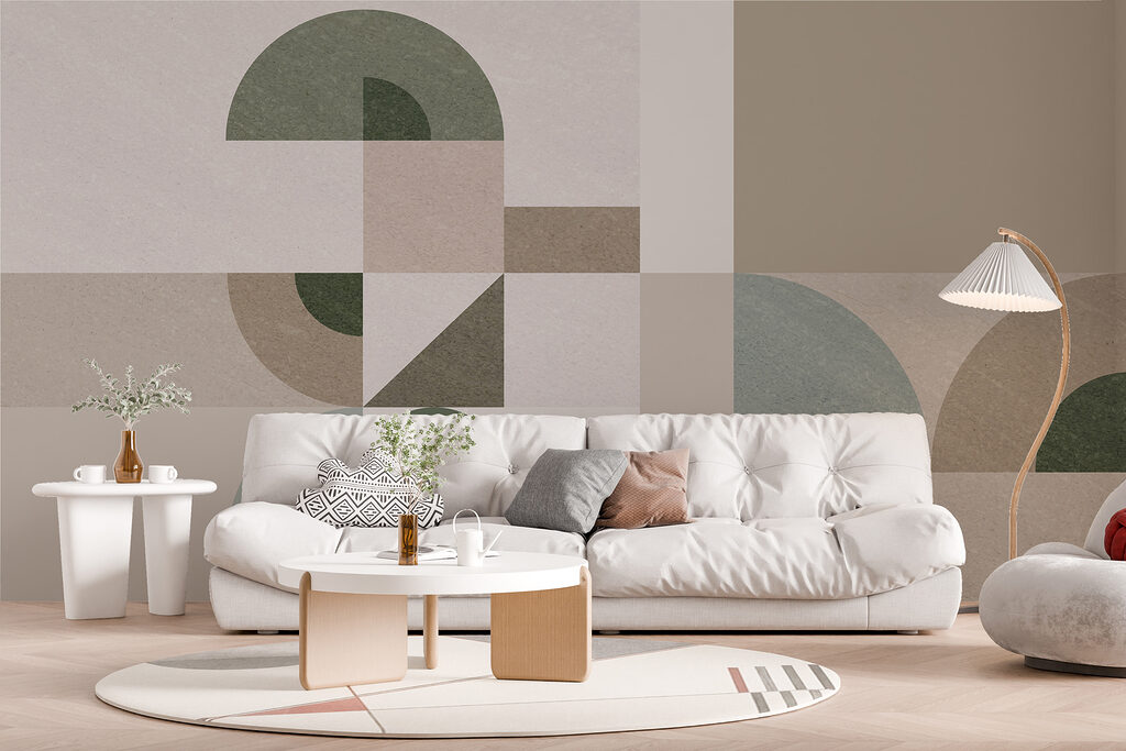 Green curves on sand — interior 3