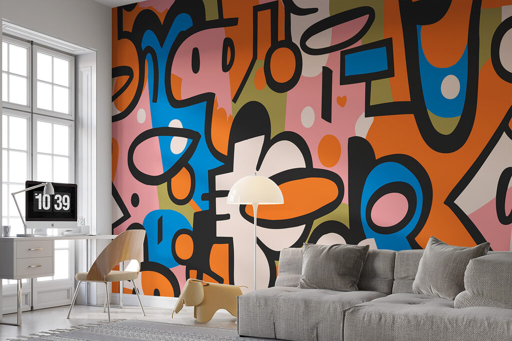 Playful faces in colour — interior 2