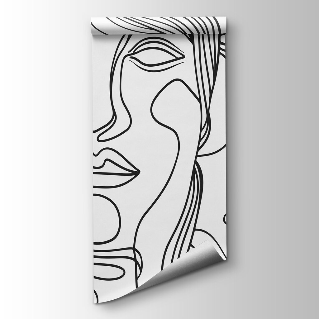 Faces in line art — product view