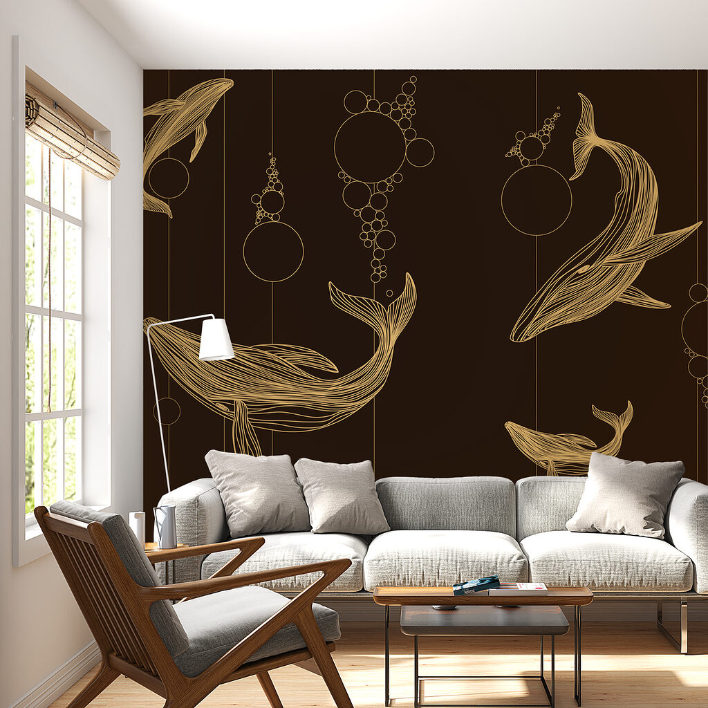 Whale Linework — interior 1
