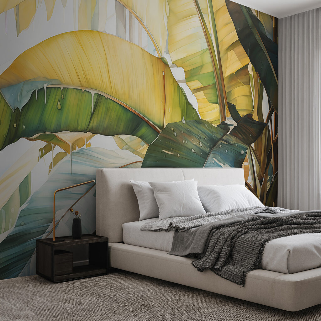 Green leaves in sunlight — interior 1