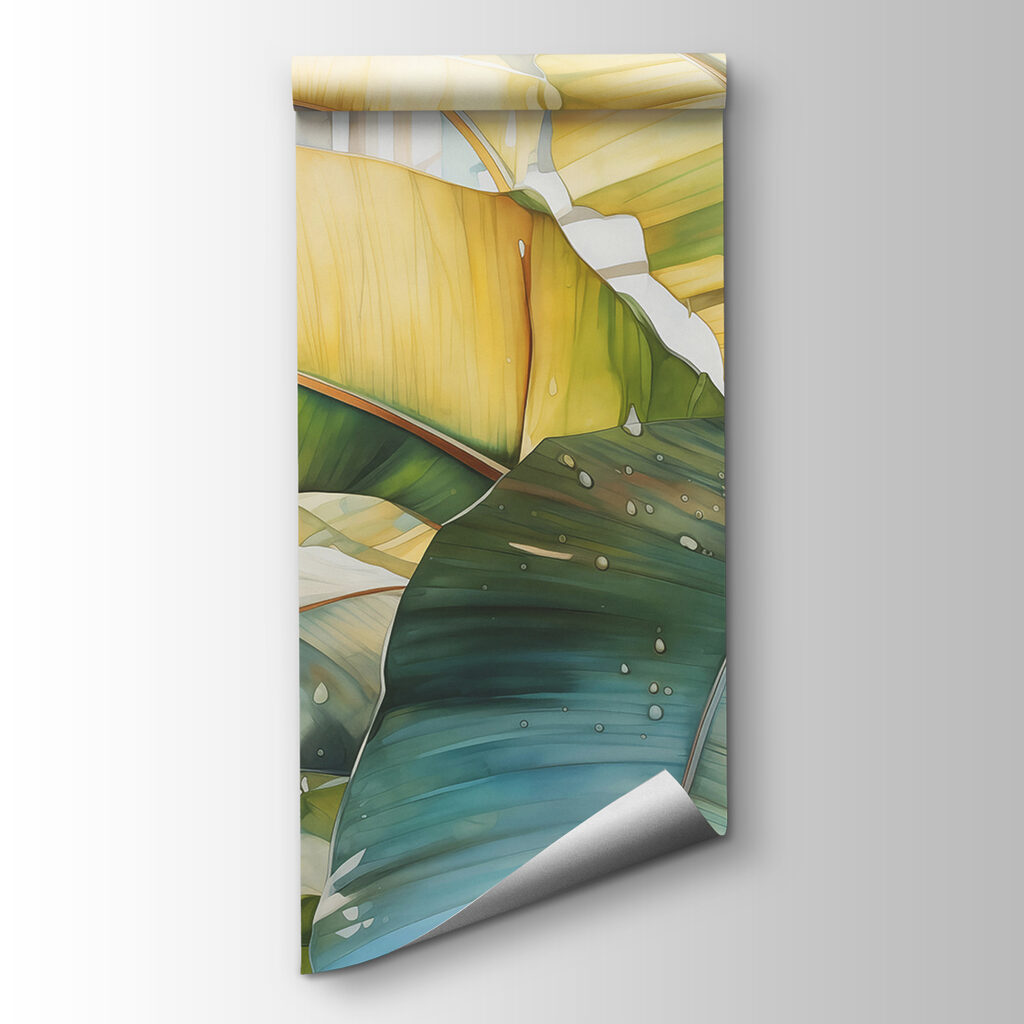 Green leaves in sunlight — product view