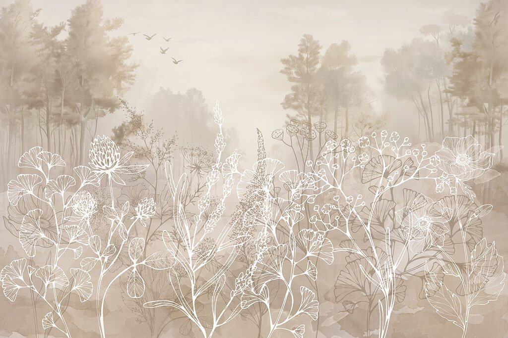 Plant outlines before trees — full design