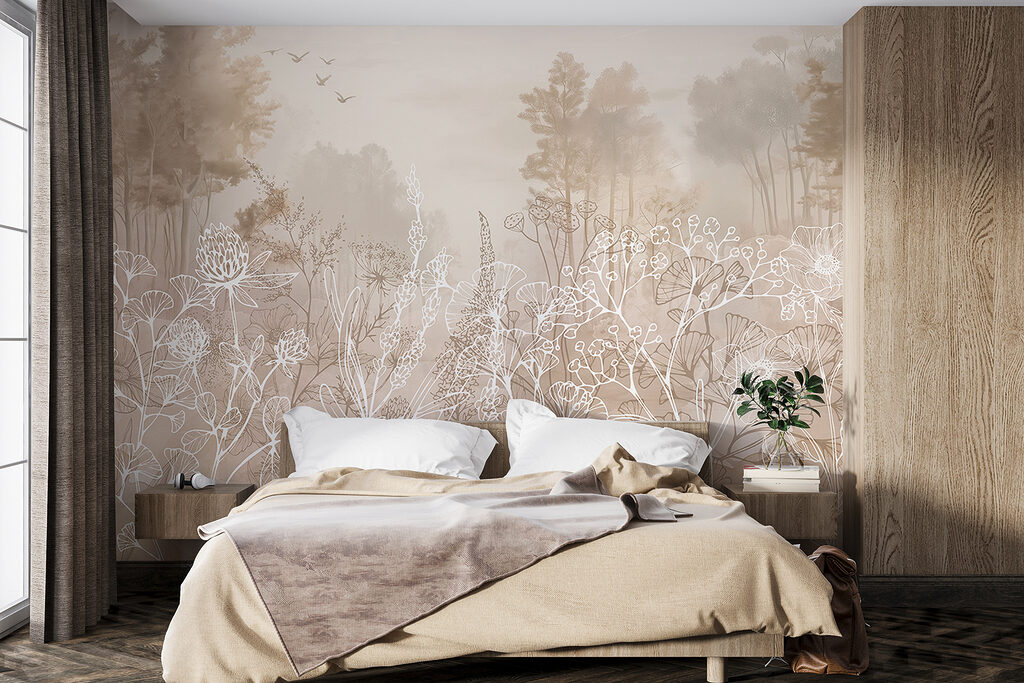 Plant outlines before trees — interior 1