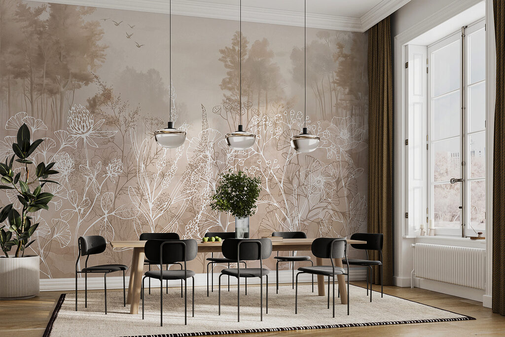 Plant outlines before trees — interior 4