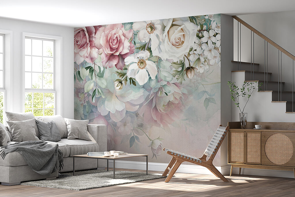 Flowers hanging in pastels — interior 6