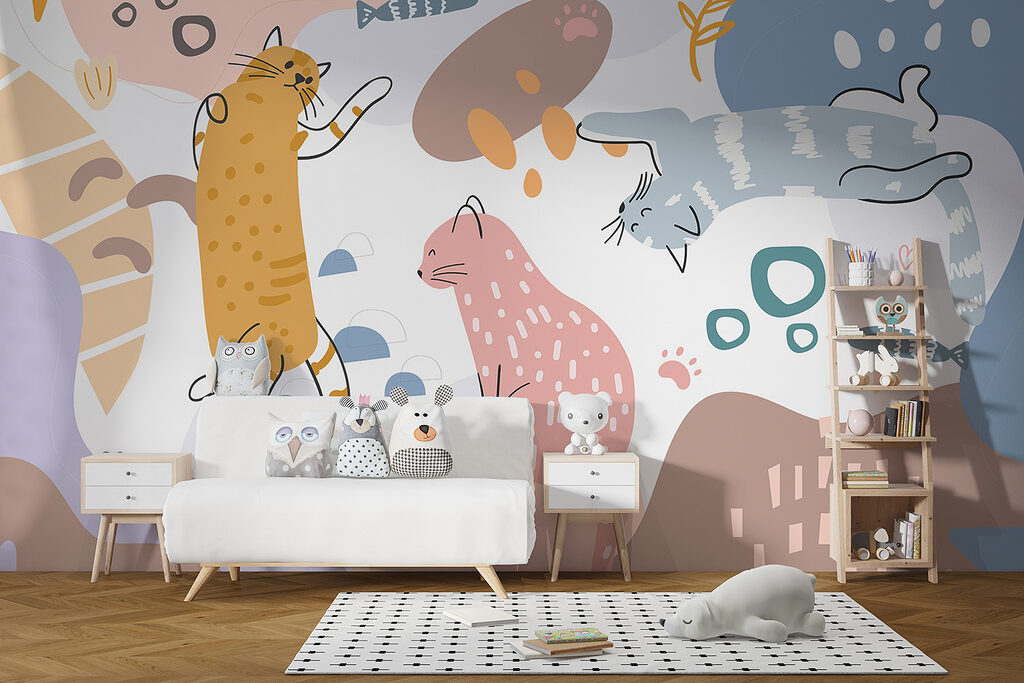 Cats among colour blocks — interior 3