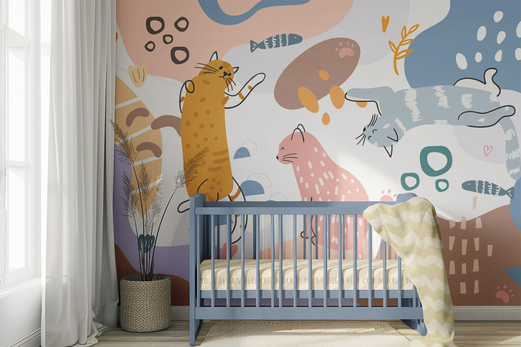Cats among colour blocks — interior 4