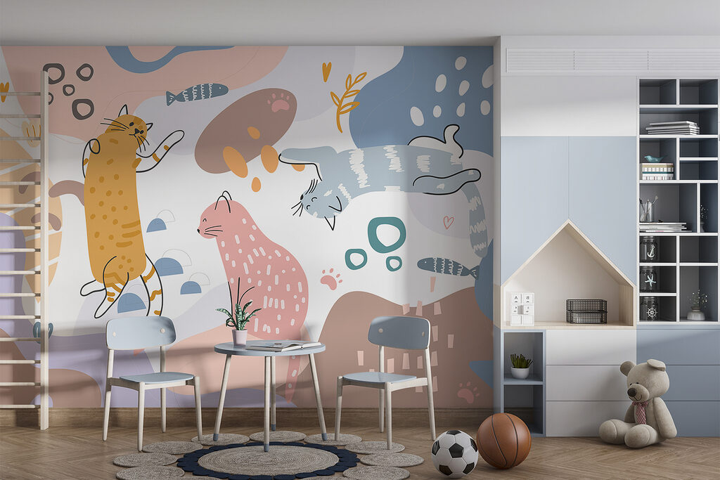 Cats among colour blocks — interior 5