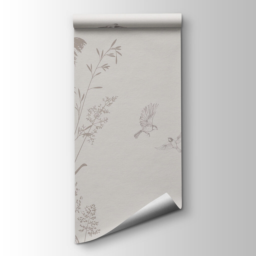 Grasses and flying birds — product view