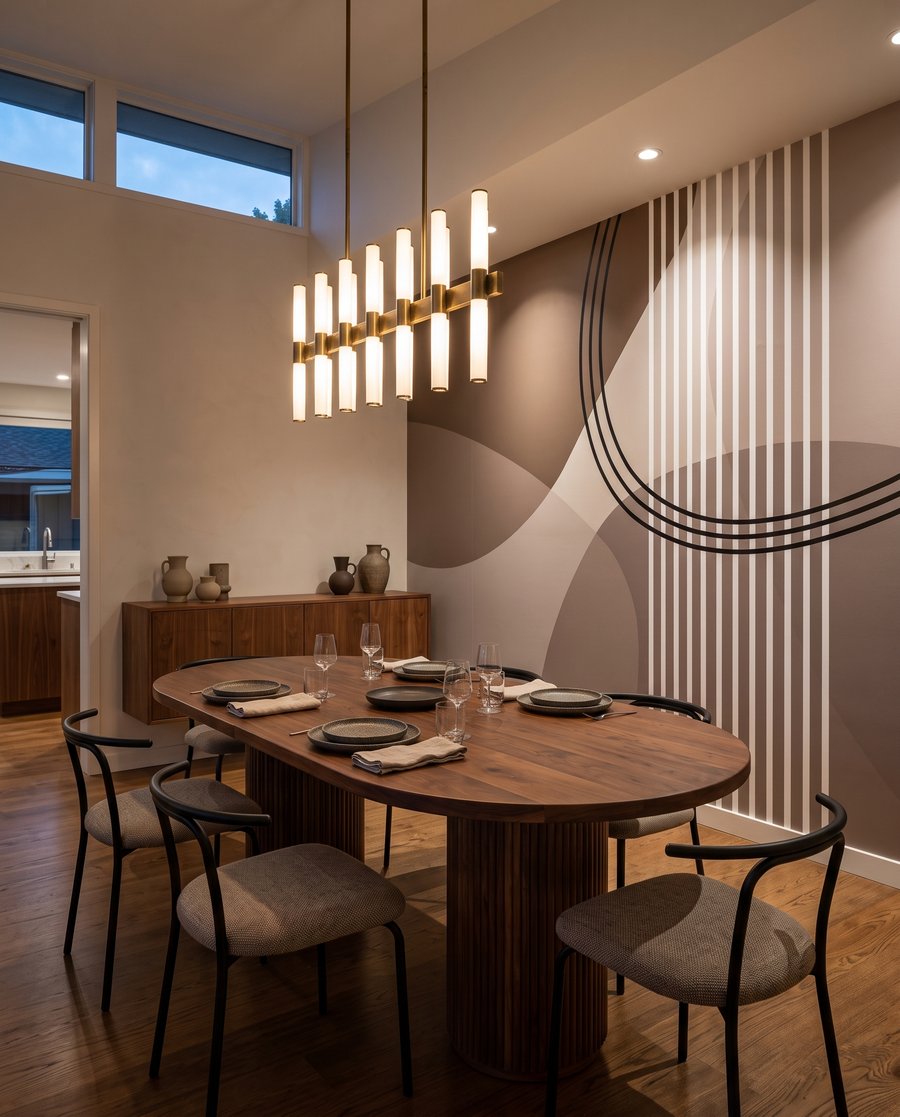 Curved shapes and stripes — interior 4