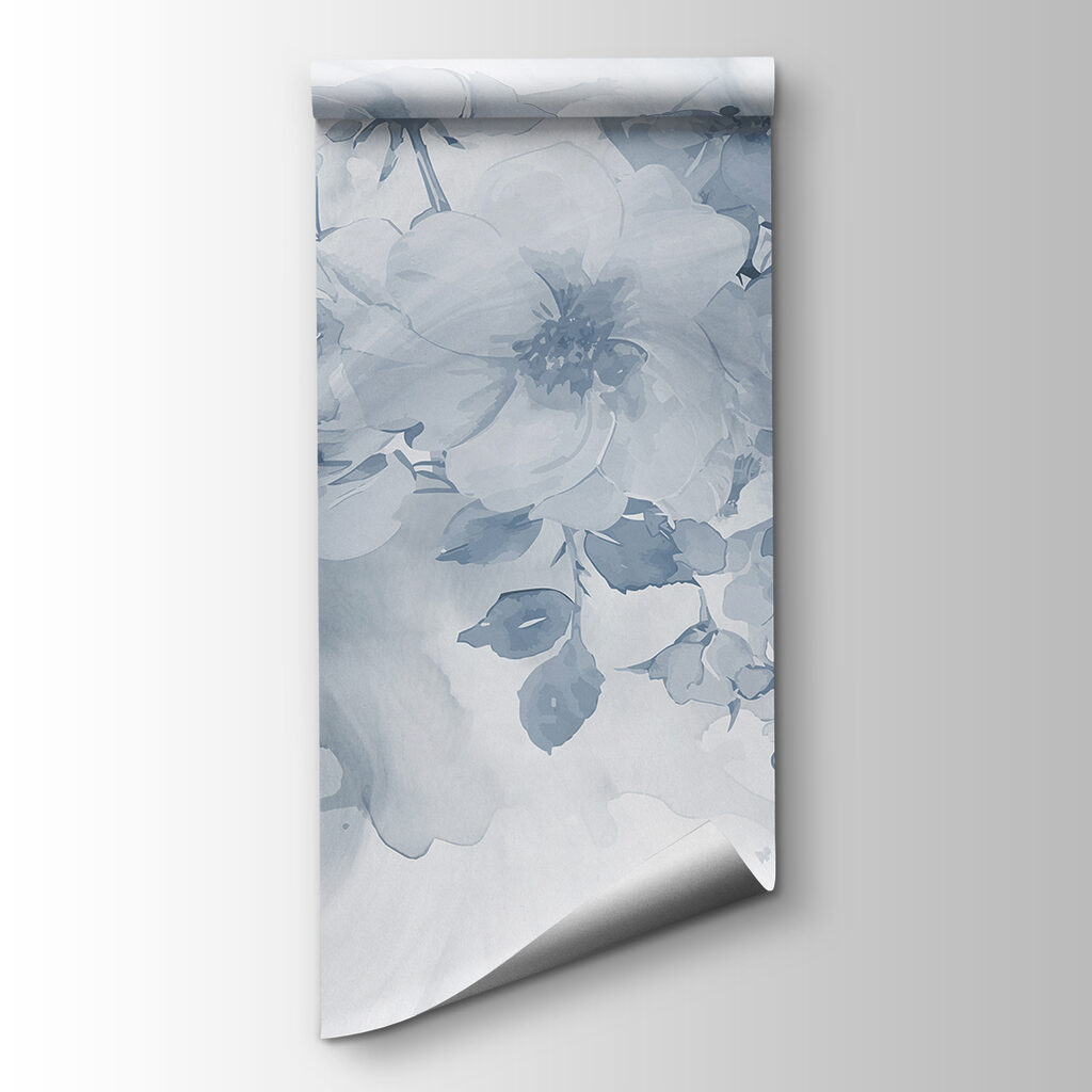 Blue bouquet in watercolour — product view