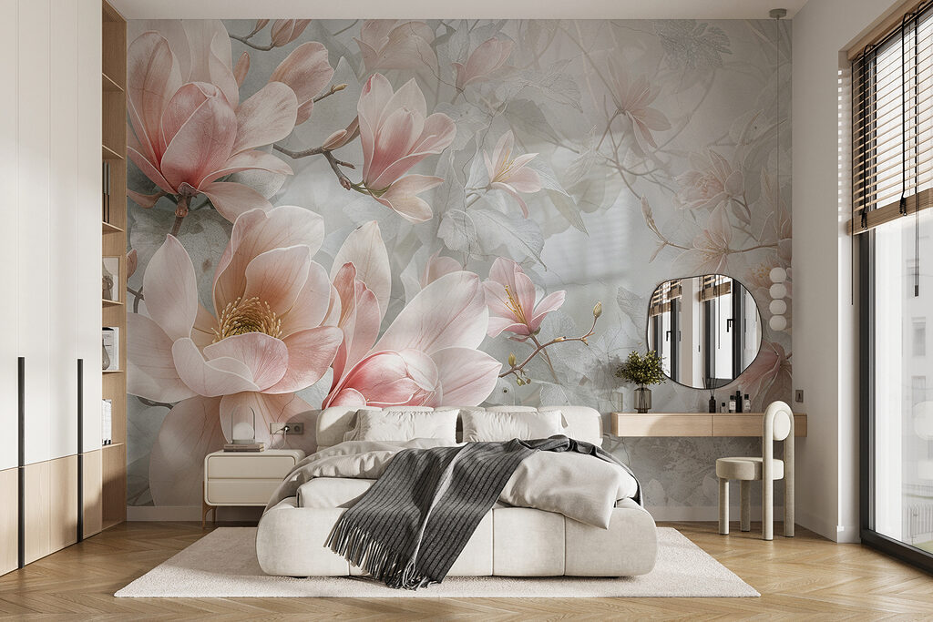 Magnolia Watercolour Garden in an interior