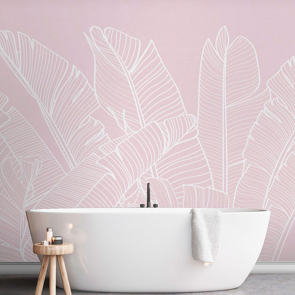 Tropical Leaves in Chalk — interior 2