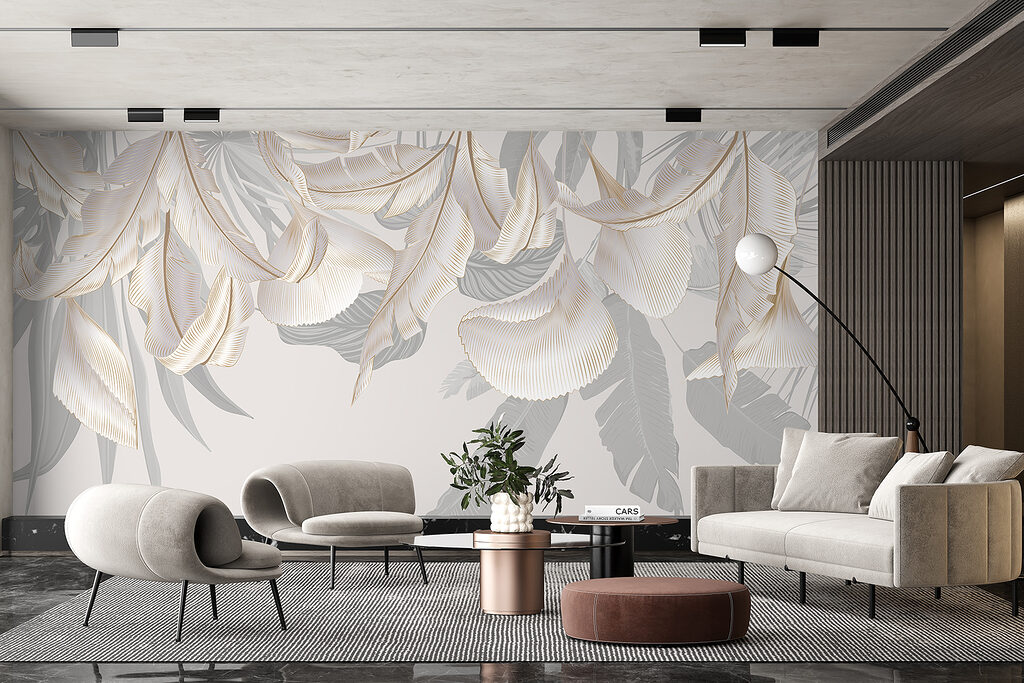 White hanging flowers — interior 3