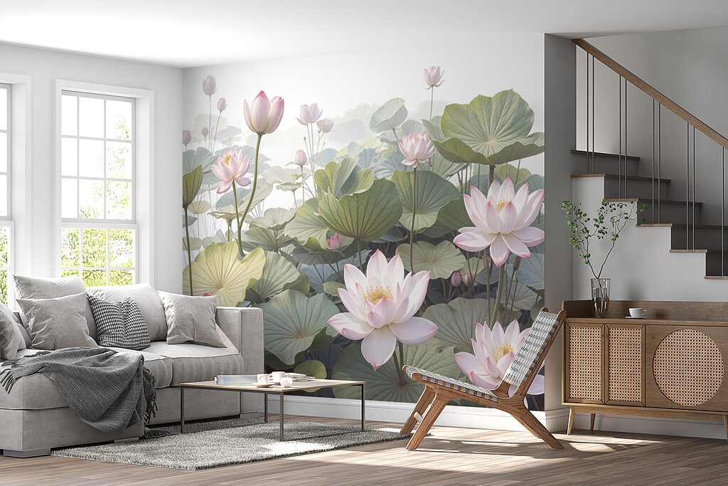 Lotus among round leaves — interior 5