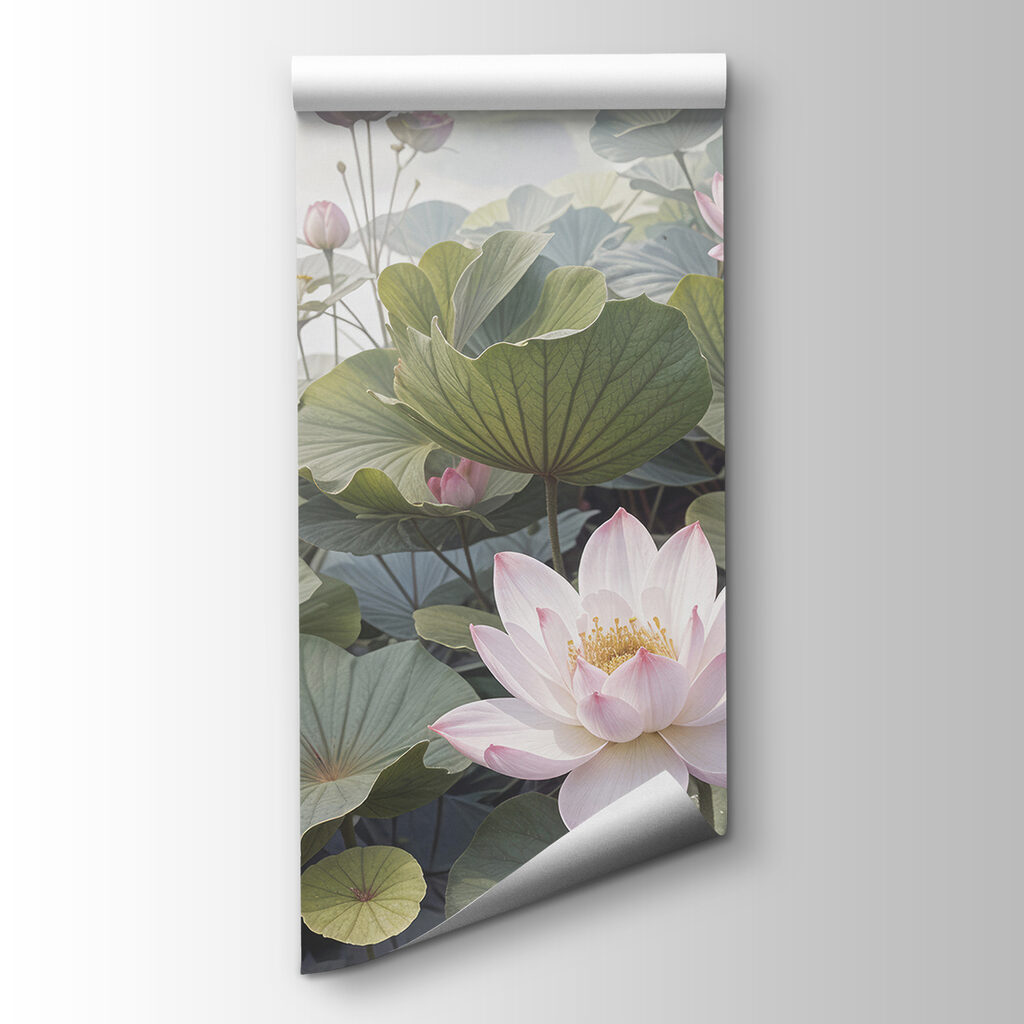 Lotus among round leaves — product view