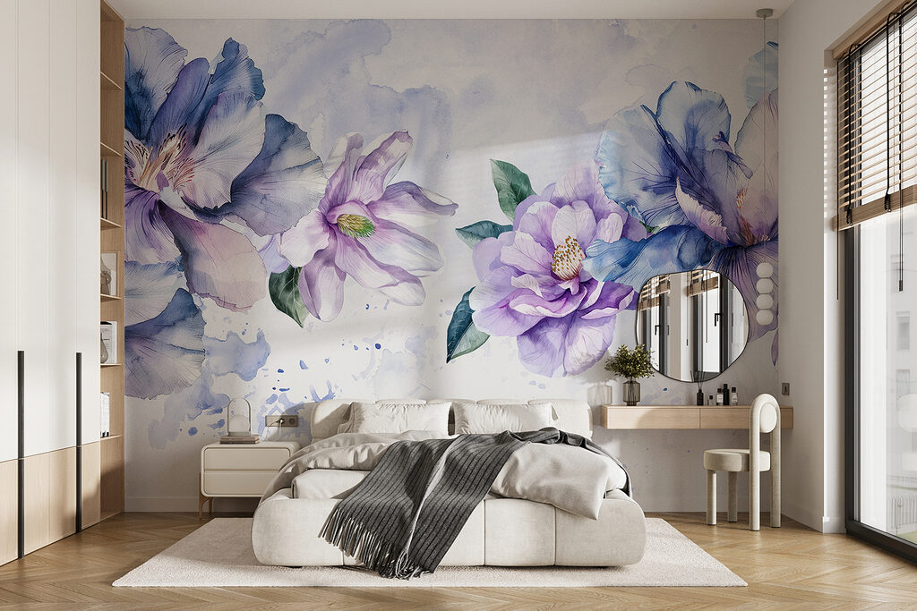 Watercolour Blossom Garland — interior 1