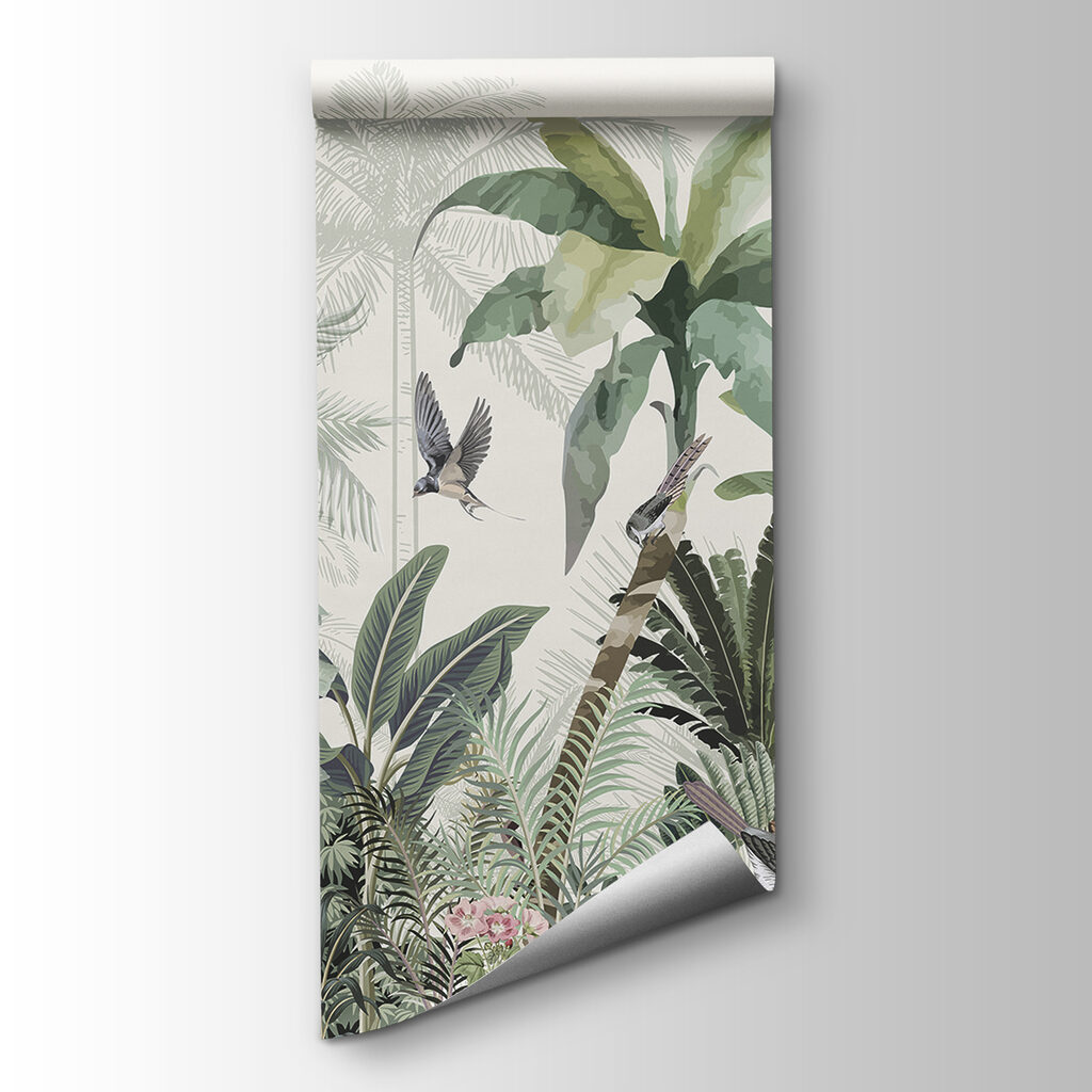 Birds above jungle plants — product view